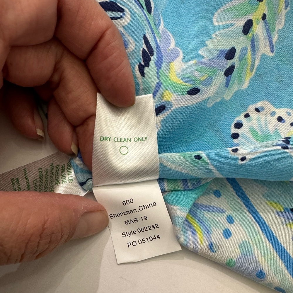 Lilly Pulitzer Lindamarie Silk Caftan XXSX (fits0-4) please read - Picture 7 of 12